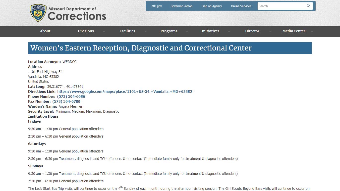 Women's Eastern Reception, Diagnostic and Correctional Center